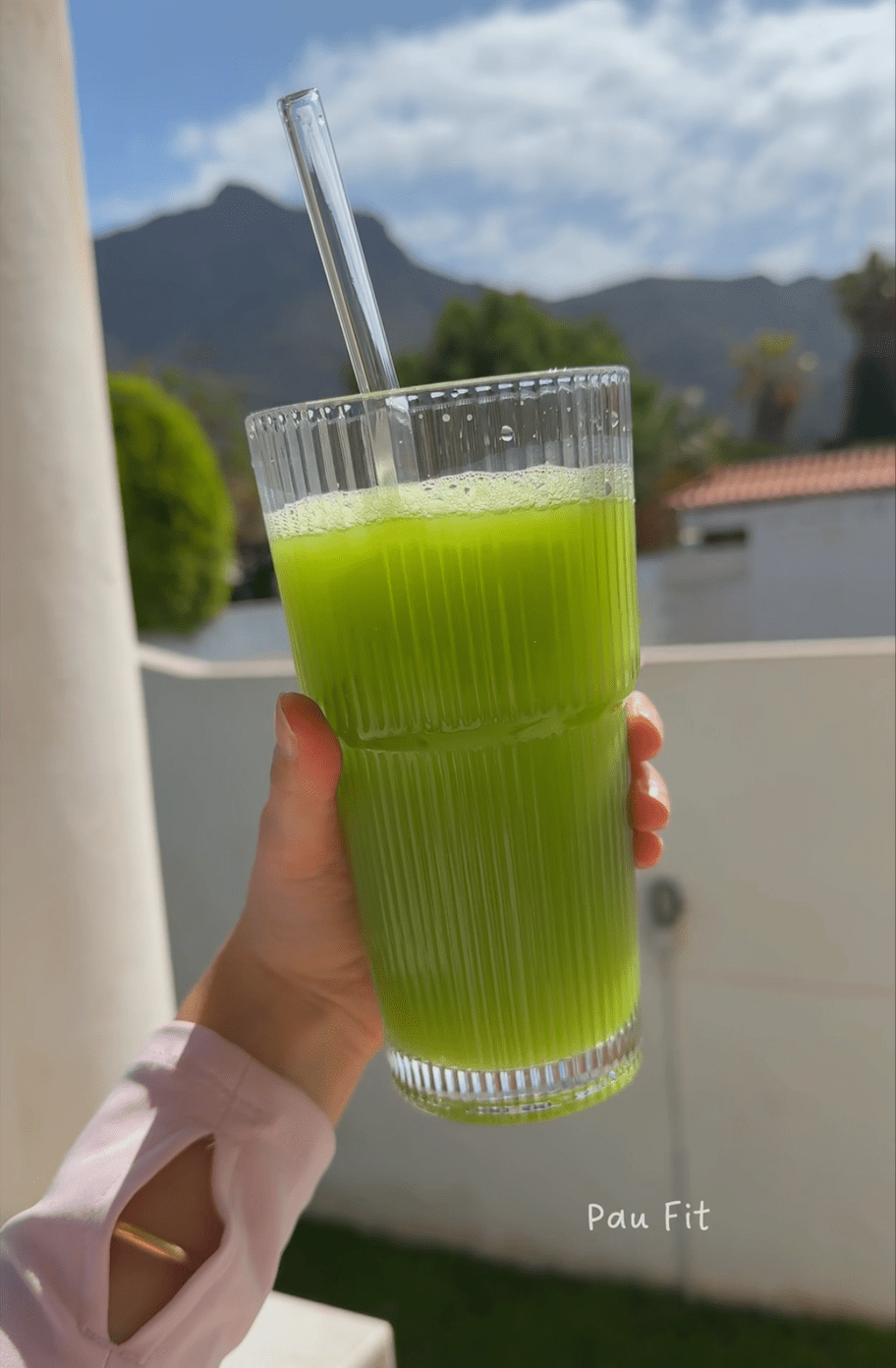 Jugo verde para abdomen plano🍵💗 - Pau Fit